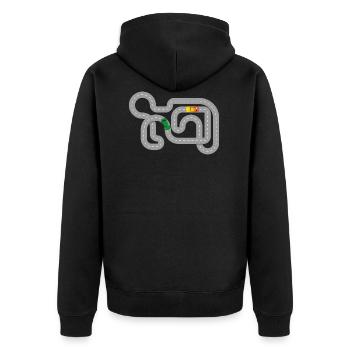 Voitures de course - slotcar - Veste à capuche bio Premium Unisexe - noir - Dos - Nico (187cm)