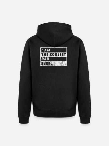 Gave Bedste far Far Fars Fars Daddy - Premium økologisk unisex-hættejakke - sort