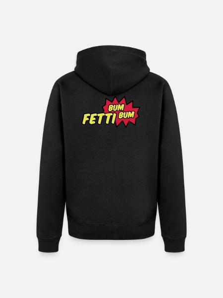 Fetti Bum Bum - Unisex Premium Organic Zip Hoodie - black