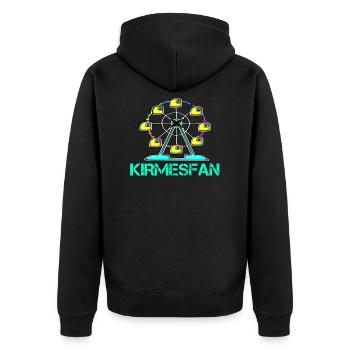 Kirmesfan Fairground Fun Fair FAN Grande roue - Veste à capuche bio Premium Unisexe - noir - Dos - Nico (187cm)