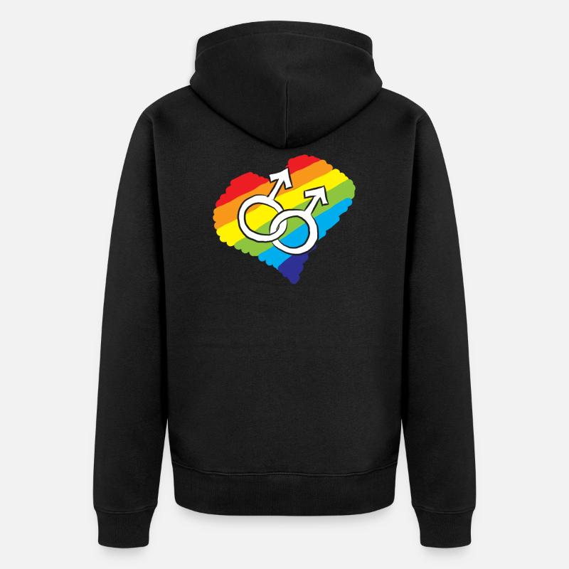 gai - Veste à capuche bio Premium Unisexe - noir