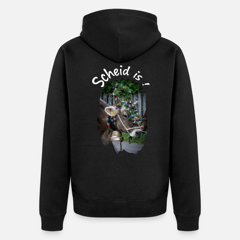 Viehscheid - Veste à capuche bio Premium Unisexe - noir