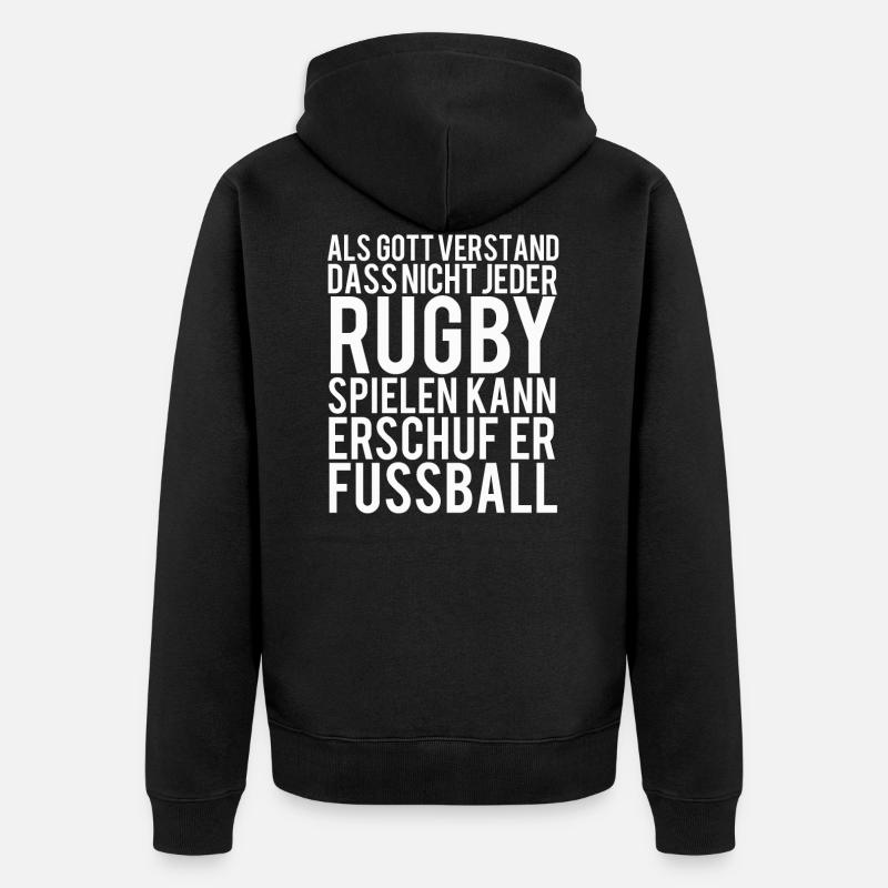 rugby - Veste à capuche bio Premium Unisexe - noir