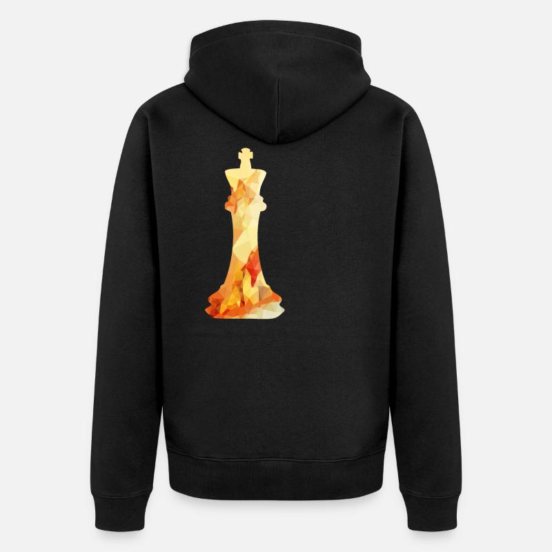 Échecs - Veste à capuche bio Premium Unisexe - noir