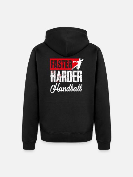 handball - Veste à capuche bio Premium Unisexe - noir