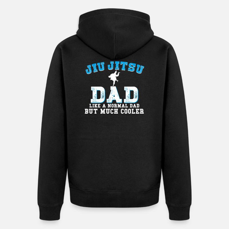 Jiu Jitsu Papa - Veste à capuche bio Premium Unisexe - noir