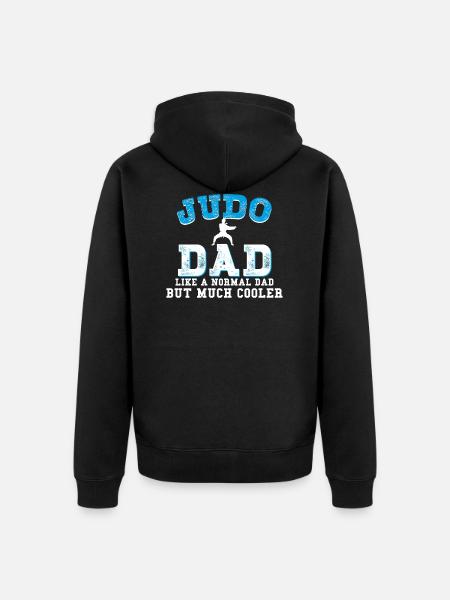 Judo Dad - Unisex Premium Organic Zip Hoodie - black