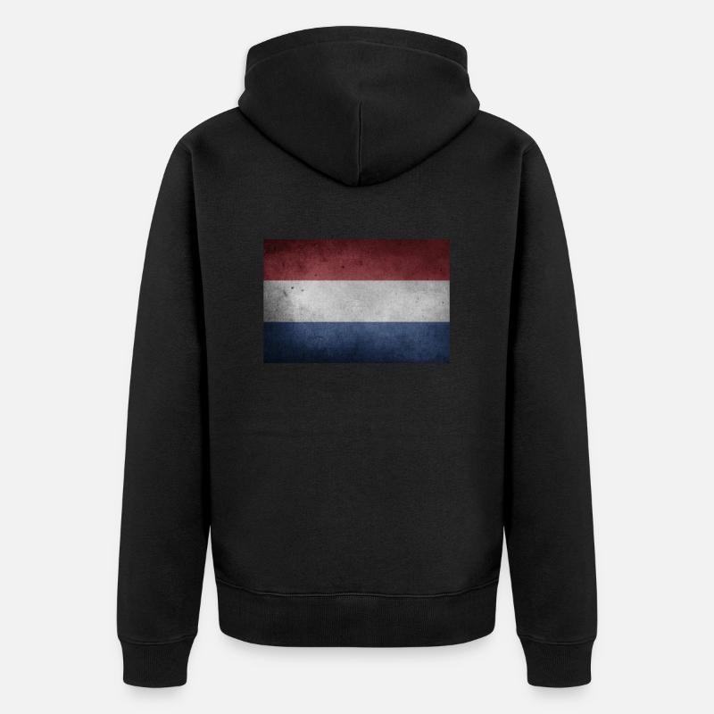 Pays-Bas Hollande - Veste à capuche bio Premium Unisexe - noir