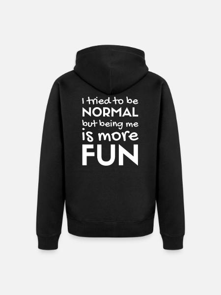Fun fun - Unisex Premium Organic Zip Hoodie - black