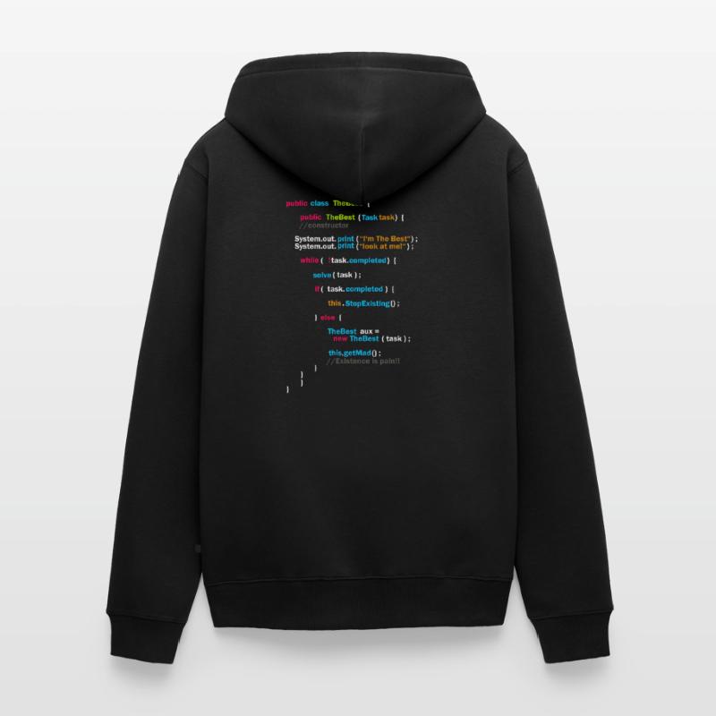 Programm Code Unisex Premium Bio Zip Hoodie