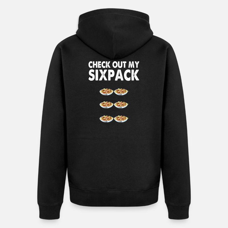 Pâtes Sixpack - Veste à capuche bio Premium Unisexe - noir