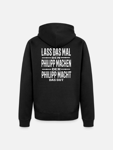 Let Philipp do it - Unisex Premium Organic Zip Hoodie - black