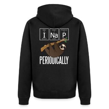 Paresseux - I Nap Periodically - Veste à capuche bio Premium Unisexe - noir - Dos - Nico (187cm)