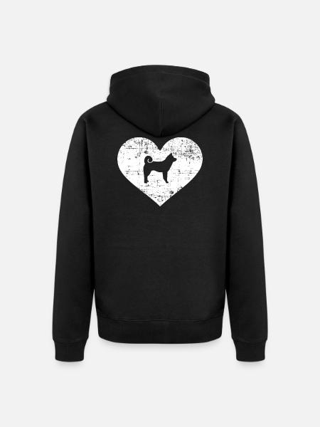 Akita - Unisex Premium Organic Zip Hoodie - black