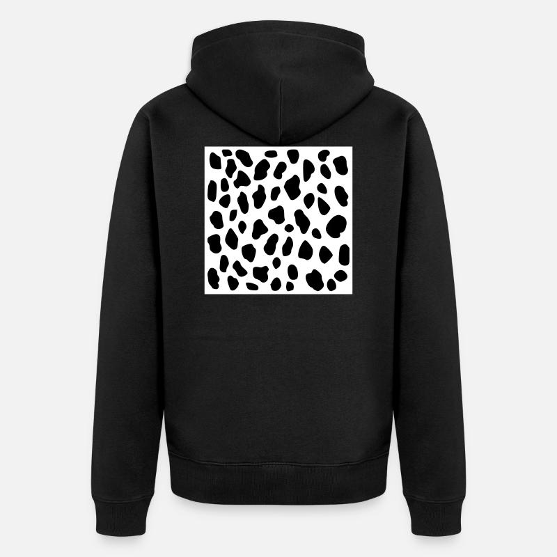 Dalmatiner - Unisex Premium Bio Zip Hoodie - Schwarz