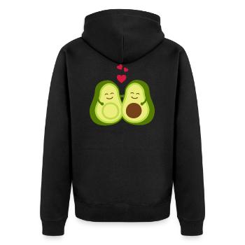 avocat - Veste à capuche bio Premium Unisexe - noir - Dos - Nico (187cm)