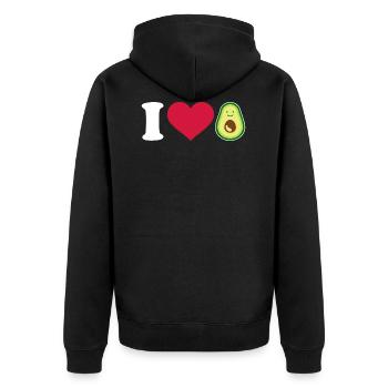 avocat - Veste à capuche bio Premium Unisexe - noir - Dos - Nico (187cm)