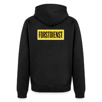 ranger - Unisex Premium Organic Zip Hoodie - black - Back - Nico (187cm)