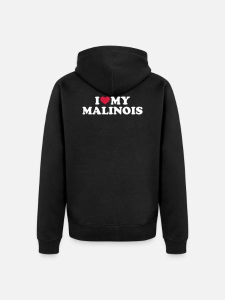Malinois - Unisex Premium Organic Zip Hoodie - black