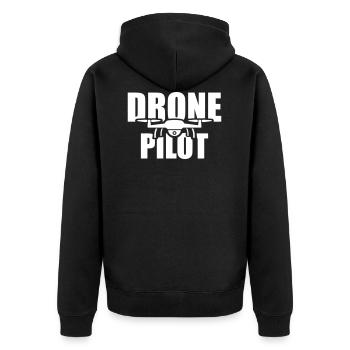 drone - Veste à capuche bio Premium Unisexe - noir - Dos - Nico (187cm)