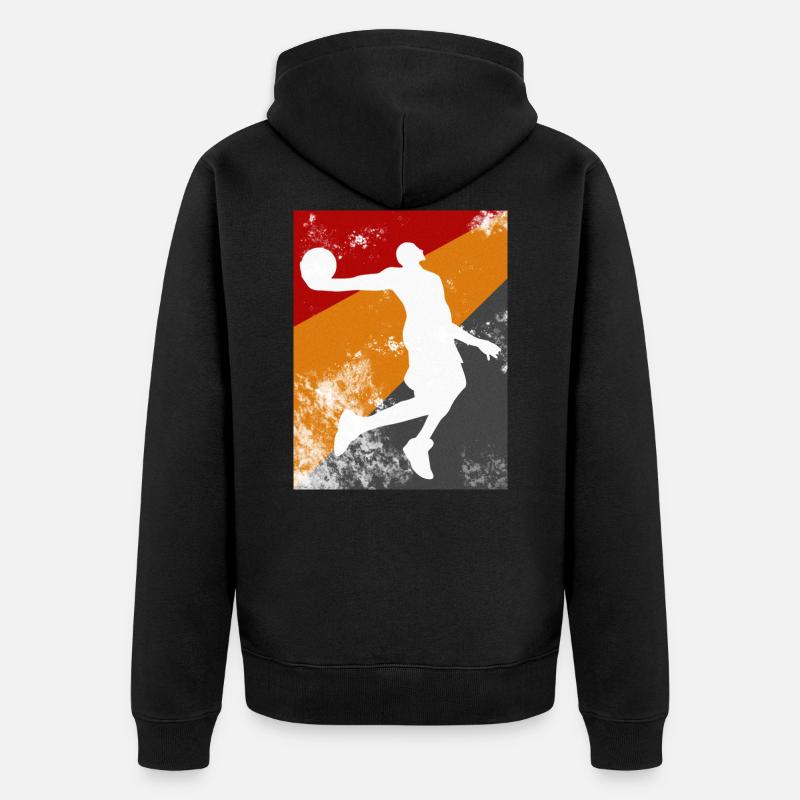 Les basketteurs cadeaux - Veste à capuche bio Premium Unisexe - noir