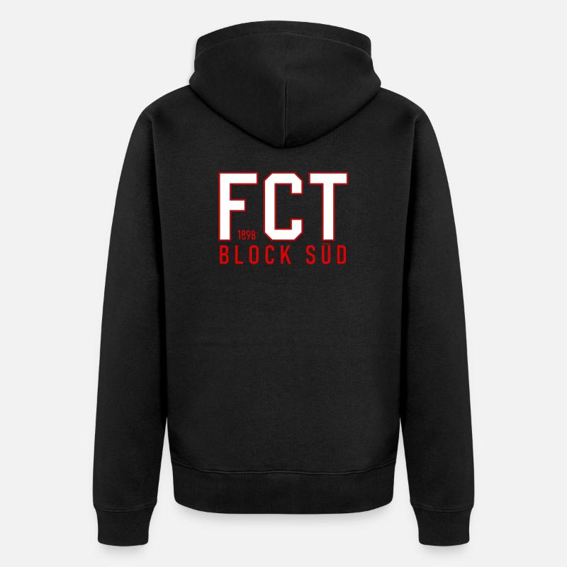 FCT Thun - Unisex Premium Bio Zip Hoodie - Schwarz