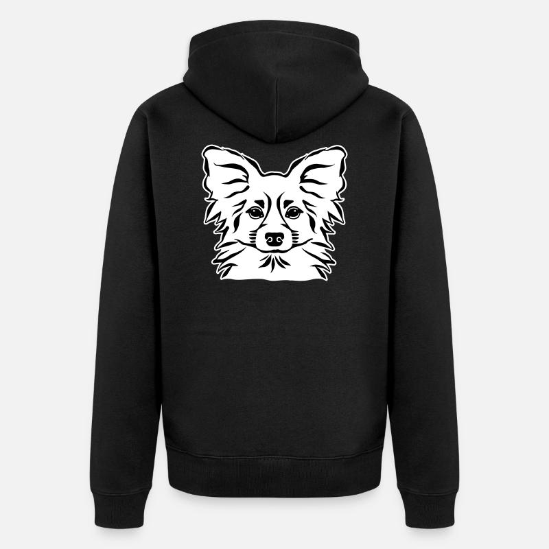 Papillon - Veste à capuche bio Premium Unisexe - noir