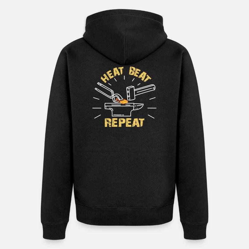 Forgeron | Maréchal-ferrant - Veste à capuche bio Premium Unisexe - noir