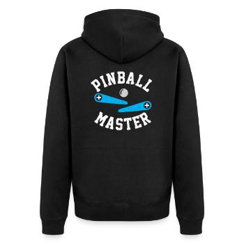 Pinball Master Flipper automatique Joueur Spie Automat - Veste à capuche bio Premium Unisexe - noir - Dos - Nico (187cm)