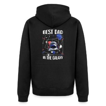 Best Dad in the Galaxy - Veste à capuche bio Premium Unisexe - noir - Dos - Nico (187cm)