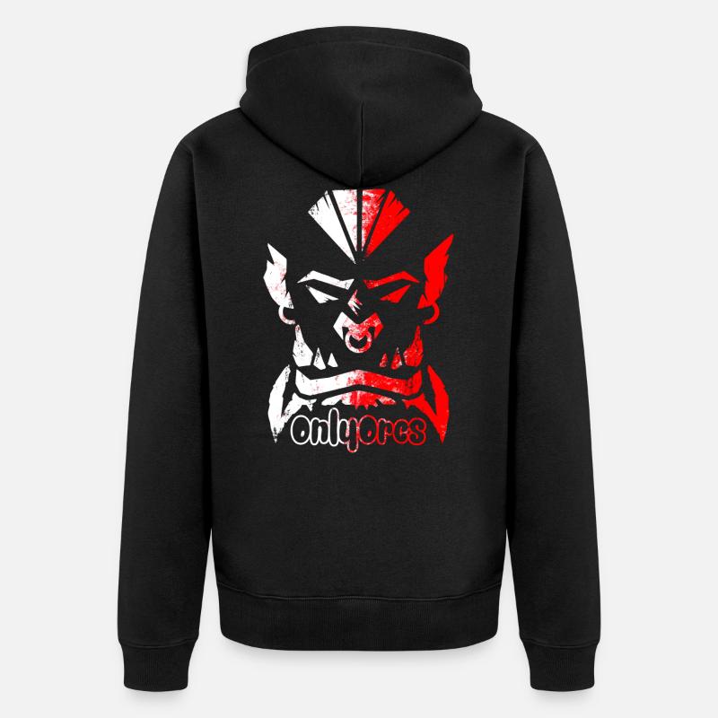 Only orcs - Veste à capuche bio Premium Unisexe - noir
