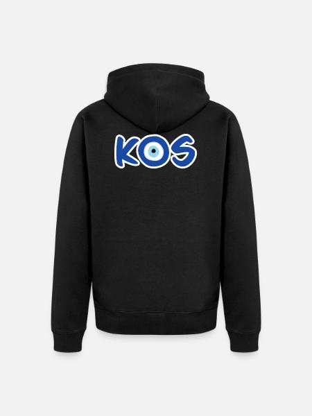 Nazar - Kos - Unisex Premium Organic Zip Hoodie - black