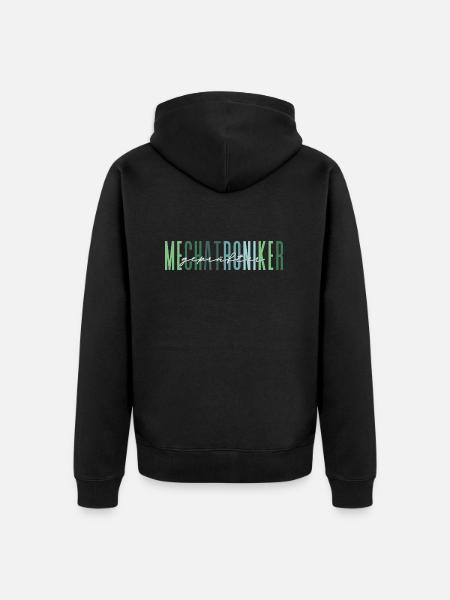 geprüfter Mechatroniker - edles Design - Unisex Premium Bio Zip Hoodie - Schwarz