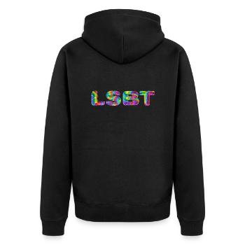 LGBT - Veste à capuche bio Premium Unisexe - noir - Dos - Nico (187cm)
