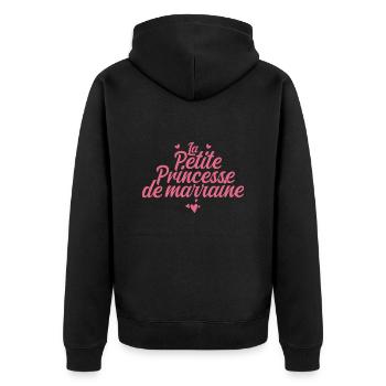 Princesse De Marraine - Veste à capuche bio Premium Unisexe - noir - Dos - Nico (187cm)