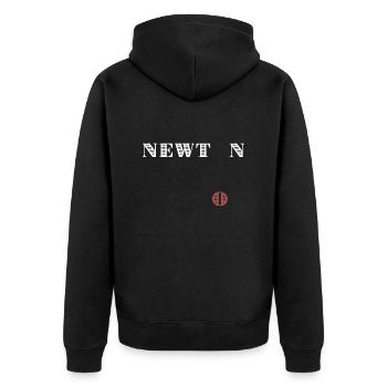 Isaac Newton - Veste à capuche bio Premium Unisexe - noir - Dos - Nico (187cm)