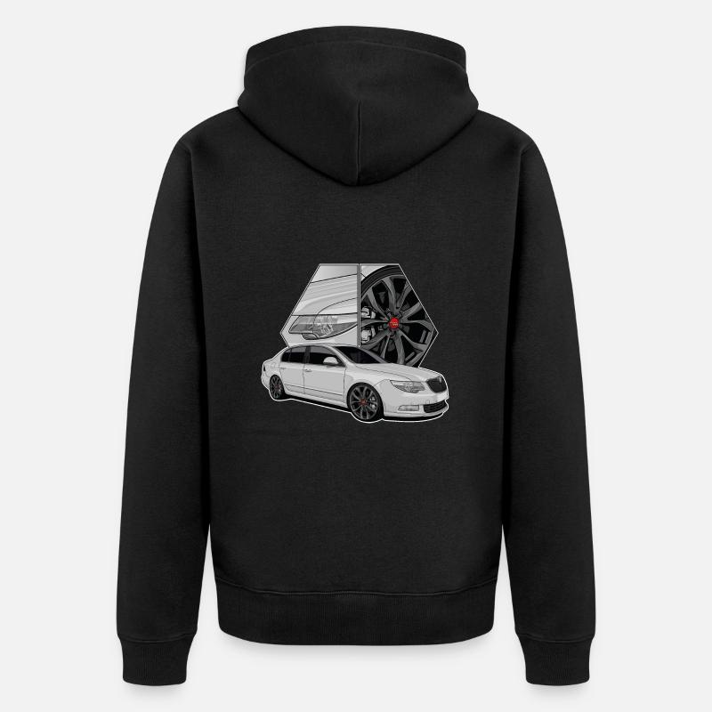 Limousine // Illustration - Veste à capuche bio Premium Unisexe - noir