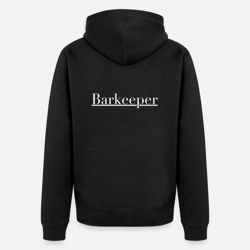 Barman - Veste à capuche bio Premium Unisexe - noir