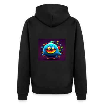 Monster - Veste à capuche bio Premium Unisexe - noir - Dos - Nico (187cm)