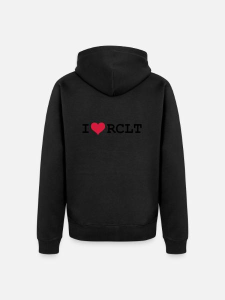 IRCLT❤ - Unisex Premium Organic Zip Hoodie - black