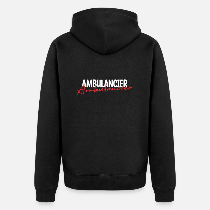 Ambulancier. - Veste à capuche bio Premium Unisexe - noir