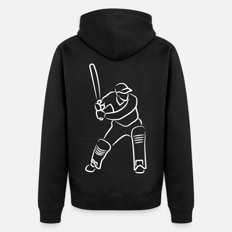 Garçon de cricket - Veste à capuche bio Premium Unisexe - noir