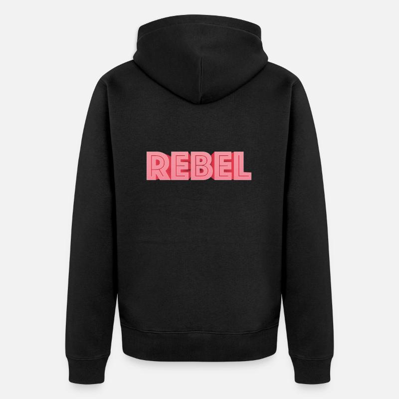 Rebelle - Veste à capuche bio Premium Unisexe - noir