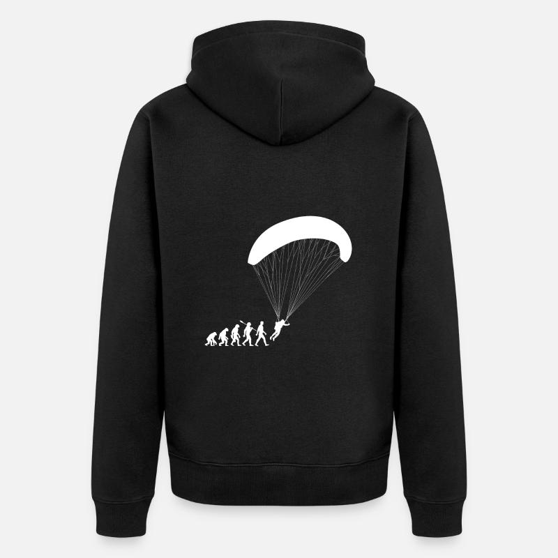 Evolution Parapente Vol - Veste à capuche bio Premium Unisexe - noir
