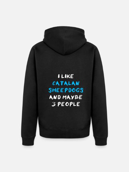 Catalan Sheepdog - Unisex Premium Organic Zip Hoodie - black