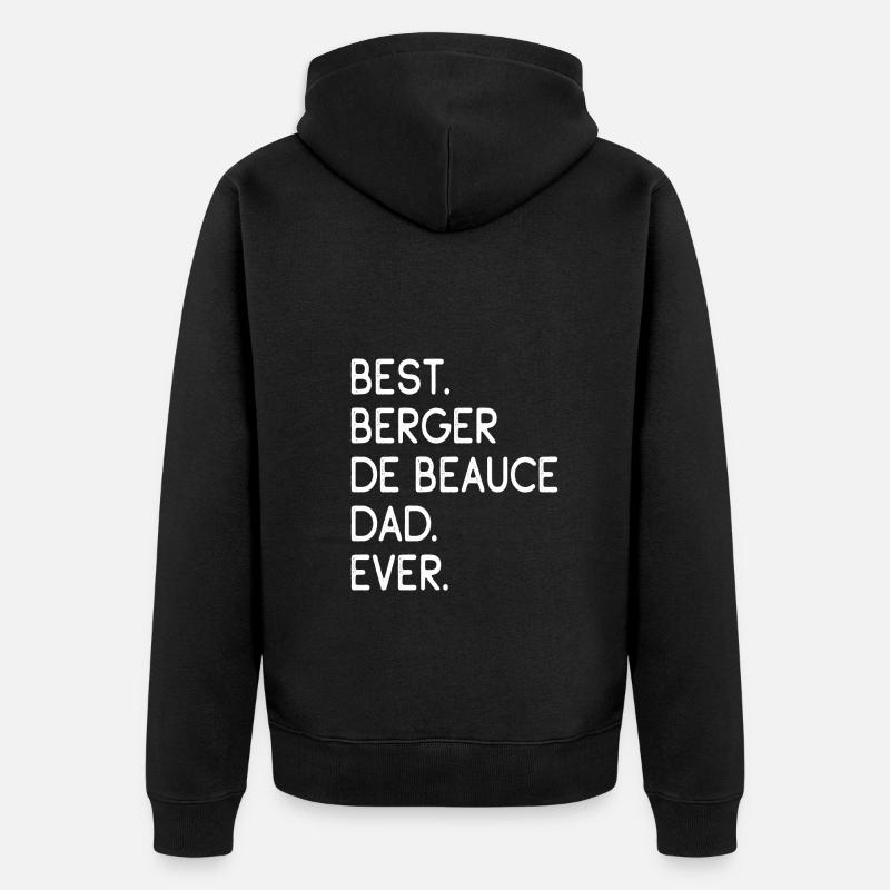 Berger De Beauce Papa - Veste à capuche bio Premium Unisexe - noir