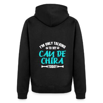 Can de Chira - Veste à capuche bio Premium Unisexe - noir - Dos - Nico (187cm)