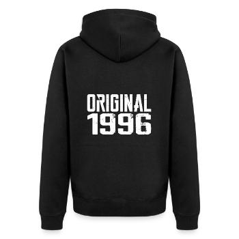 1996 Vintage Cadeau Anniversaire Rétro Cadeau 1996 - Veste à capuche bio Premium Unisexe - noir - Dos - Nico (187cm)