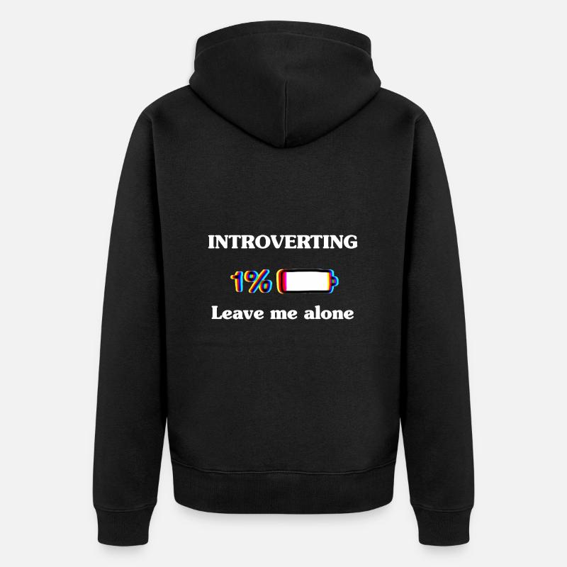 Antisocial - Veste à capuche bio Premium Unisexe - noir