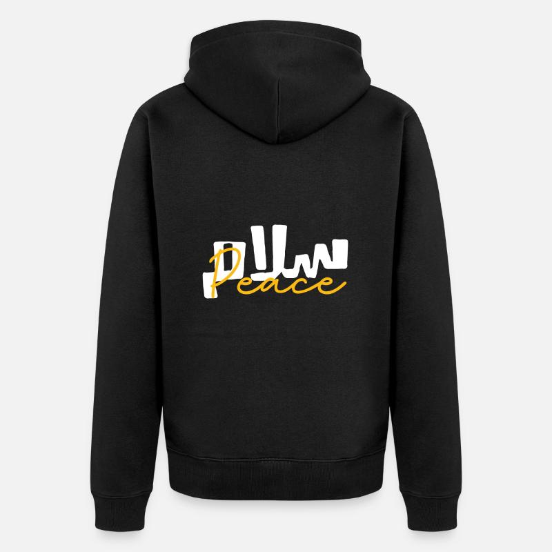 Salam paix - Veste à capuche bio Premium Unisexe - noir